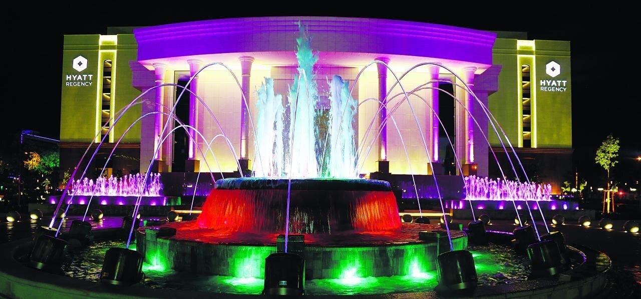  Динамические фонтаны 